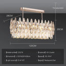 Modern luxury crystal led chandelier stairway villa light