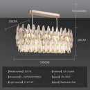 Modern luxury crystal led chandelier stairway villa light