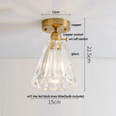 Modern luxury decorbites crystal glass ceiling lamp living room light