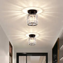 Modern luxury gold & black crystal aisle ceiling light corridor lamp