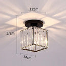 Modern luxury gold & black crystal aisle ceiling light corridor lamp