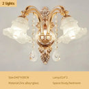 Modern luxury gold crystal ceiling chandelier living room flower light