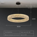 Modern luxury gold crystal led ceiling chandelier living room