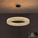 Modern luxury gold crystal led ceiling chandelier living room
