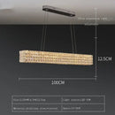 Modern luxury gold crystal led ceiling chandelier living room