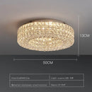 Modern luxury gold crystal led ceiling chandelier living room
