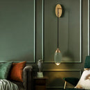 Modern luxury gold crystal led wall light bedroom sconce