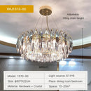 Modern luxury gold decorbites crystal atmosphere chandelier dining room