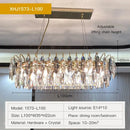 Modern luxury gold decorbites crystal atmosphere chandelier dining room