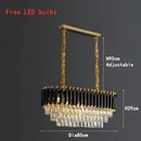 Modern luxury gold & white crystal chandelier living room light