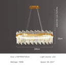 Modern luxury spectrum gold crystal chandelier dining room