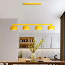 Modern macaron drum gray 4 light chandelier dining room pendant