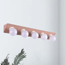 Modern macaron pink & yellow 5-light vanity sconce bathroom light