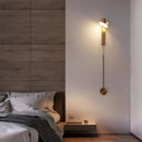 Modern marble black rotating led wall lamp bedroom sconce