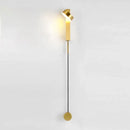 Modern marble black rotating led wall lamp bedroom sconce