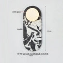 Modern marble glass globe led wall lamp bathroom mirror light