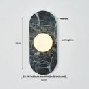 Modern marble glass globe led wall lamp bathroom mirror light