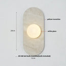 Modern marble glass globe led wall lamp bathroom mirror light