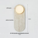 Modern marble glass globe led wall lamp bathroom mirror light