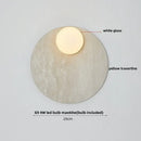 Modern marble glass globe led wall lamp bathroom sconce