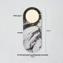 Modern marble glass globe led wall lamp bathroom sconce