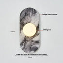 Modern marble glass globe led wall lamp bathroom sconce