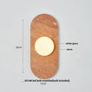 Modern marble glass globe led wall lamp bathroom sconce