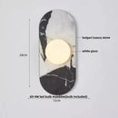 Modern marble glass globe led wall lamp bathroom sconce