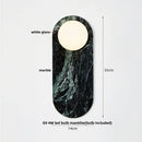 Modern marble glass globe led wall lamp bathroom sconce