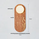 Modern marble glass globe led wall lamp bathroom sconce