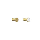 Modern marbled stone and brushed gold towel hook bathroom decor