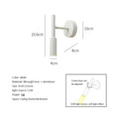 Modern matte black adjustable led wall lamp for bedroom reading