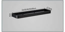 Modern matte black aluminum corner shelf bathroom storage holder