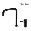 Modern matte black and brushed gold basin faucet bathroom sink tap