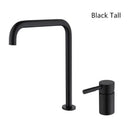 Modern matte black and brushed gold basin faucet bathroom sink tap