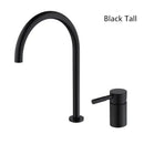 Modern matte black and brushed gold basin faucet bathroom sink tap