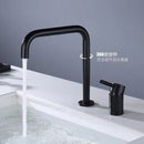 Modern matte black and brushed gold basin faucet bathroom sink tap