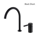 Modern matte black and brushed gold basin faucet bathroom sink tap