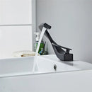 Modern matte black basin faucet bathroom hot cold mixer tap