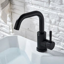 Modern matte black basin faucet bathroom rotatable sink tap