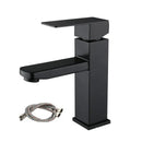 Modern matte black basin faucet bathroom single handle mixer