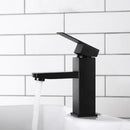 Modern matte black basin faucet bathroom single handle mixer