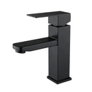 Modern matte black basin faucet bathroom single handle mixer
