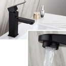 Modern matte black basin faucet bathroom single handle mixer