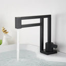 Modern matte black basin faucet bathroom vessel sink mixer