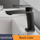Modern matte black basin faucet mixer tap bathroom angular design