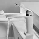 Modern matte black basin faucet mixer tap bathroom angular design