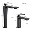 Modern matte black basin mixer bathroom vanity tap