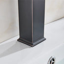 Modern matte black basin mixer faucet bathroom curved spout