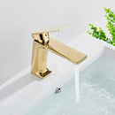 Modern matte black basin mixer tap – bathroom single lever faucet